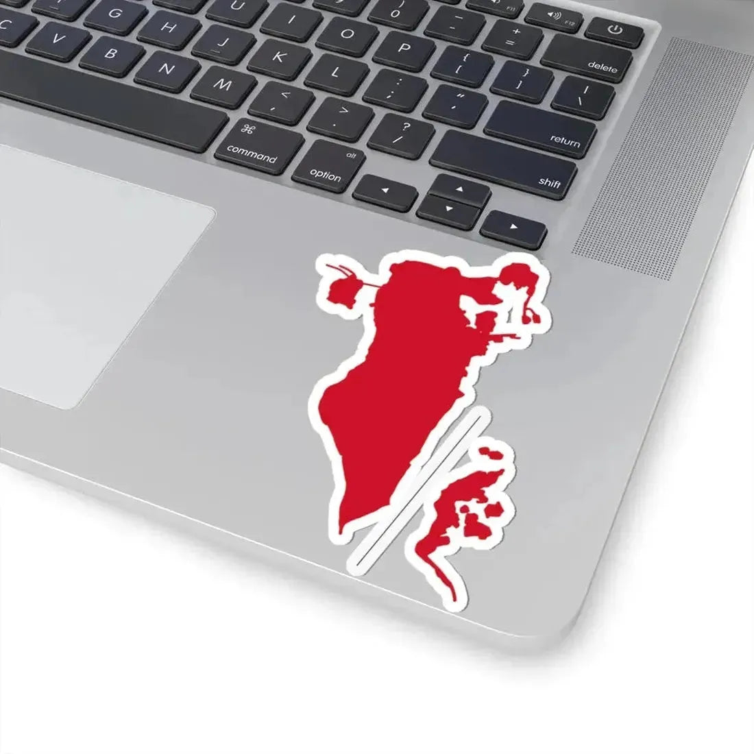 Flag-map of Bahrain before 1820 (Bahrain) STICKER Vinyl Kiss-Cut Decal - The Sticker Space