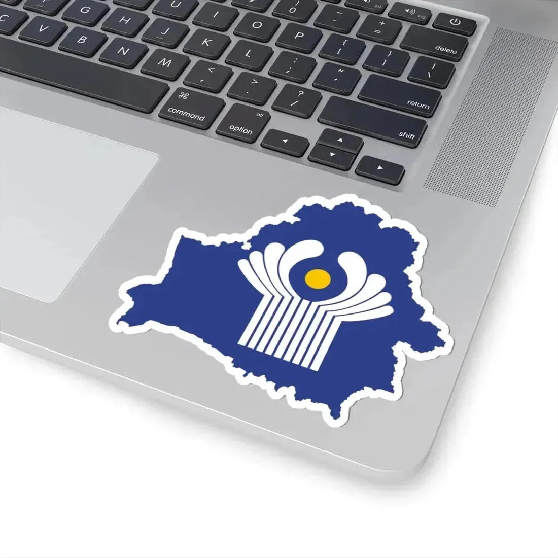 Flag-map of Belarus CIS (Belarus) STICKER Vinyl Kiss-Cut Decal - The Sticker Space