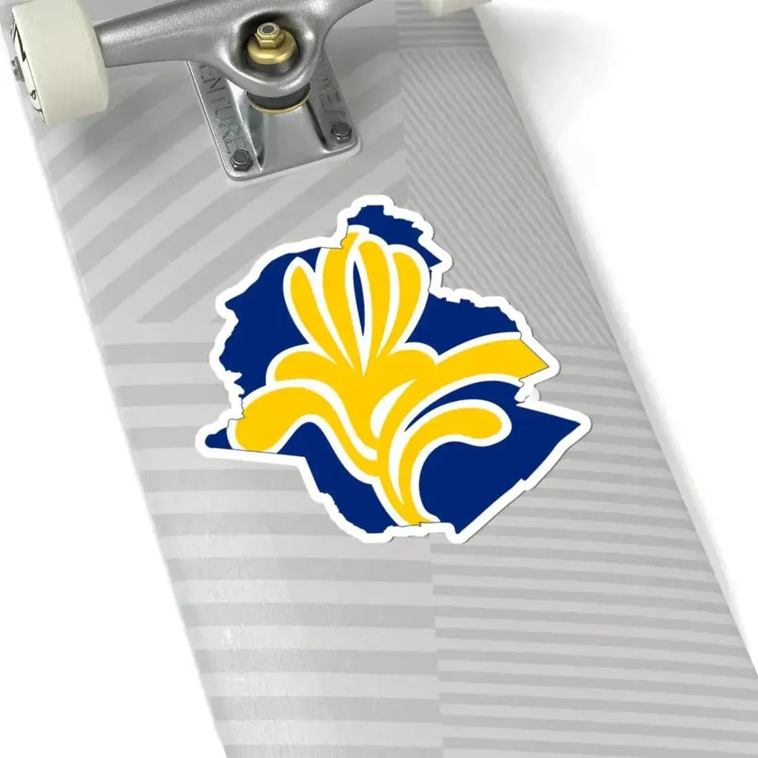 Flag map of Brussels (Belgium) STICKER Vinyl Kiss-Cut Decal - The Sticker Space