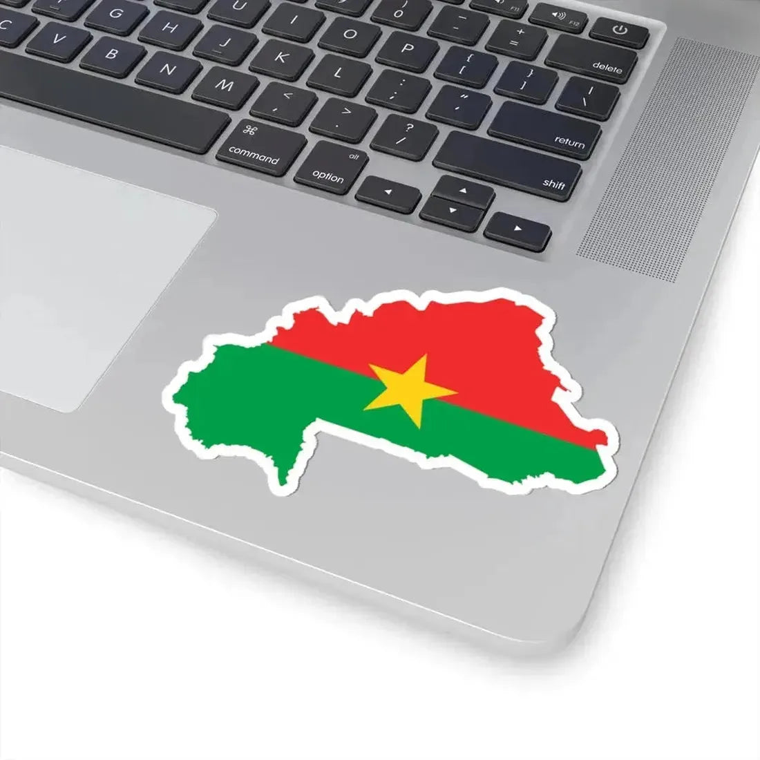 Flag map of Burkina Faso (Burkina Faso) STICKER Vinyl Kiss-Cut Decal - The Sticker Space