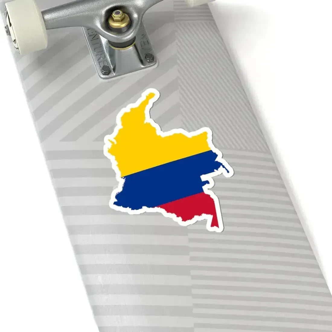 Flag-map of Colombia (Colombia) STICKER Vinyl Kiss-Cut Decal - The Sticker Space