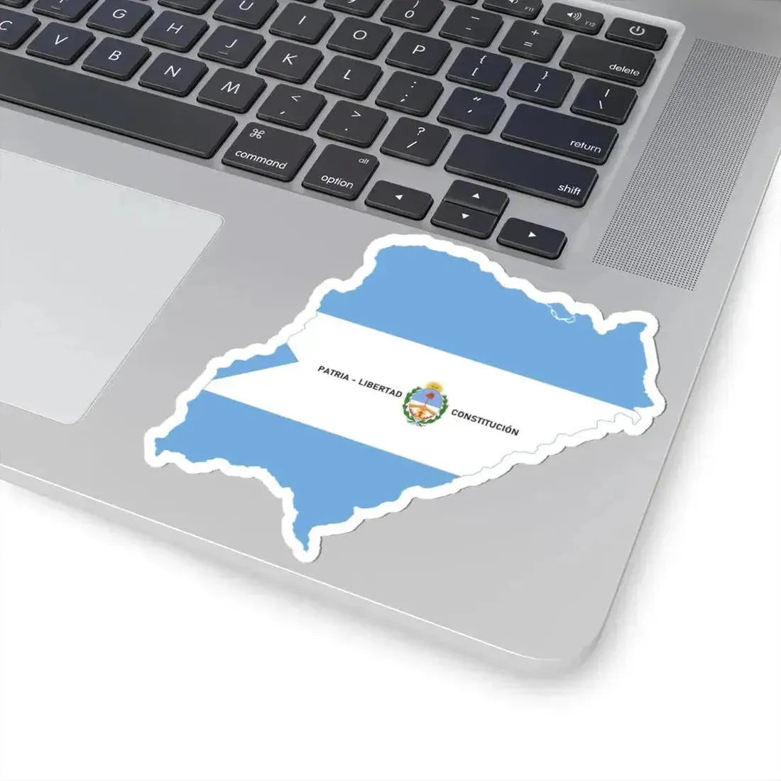 Flag-map of Corrientes Province (Argentina) STICKER Vinyl Kiss-Cut Decal - The Sticker Space