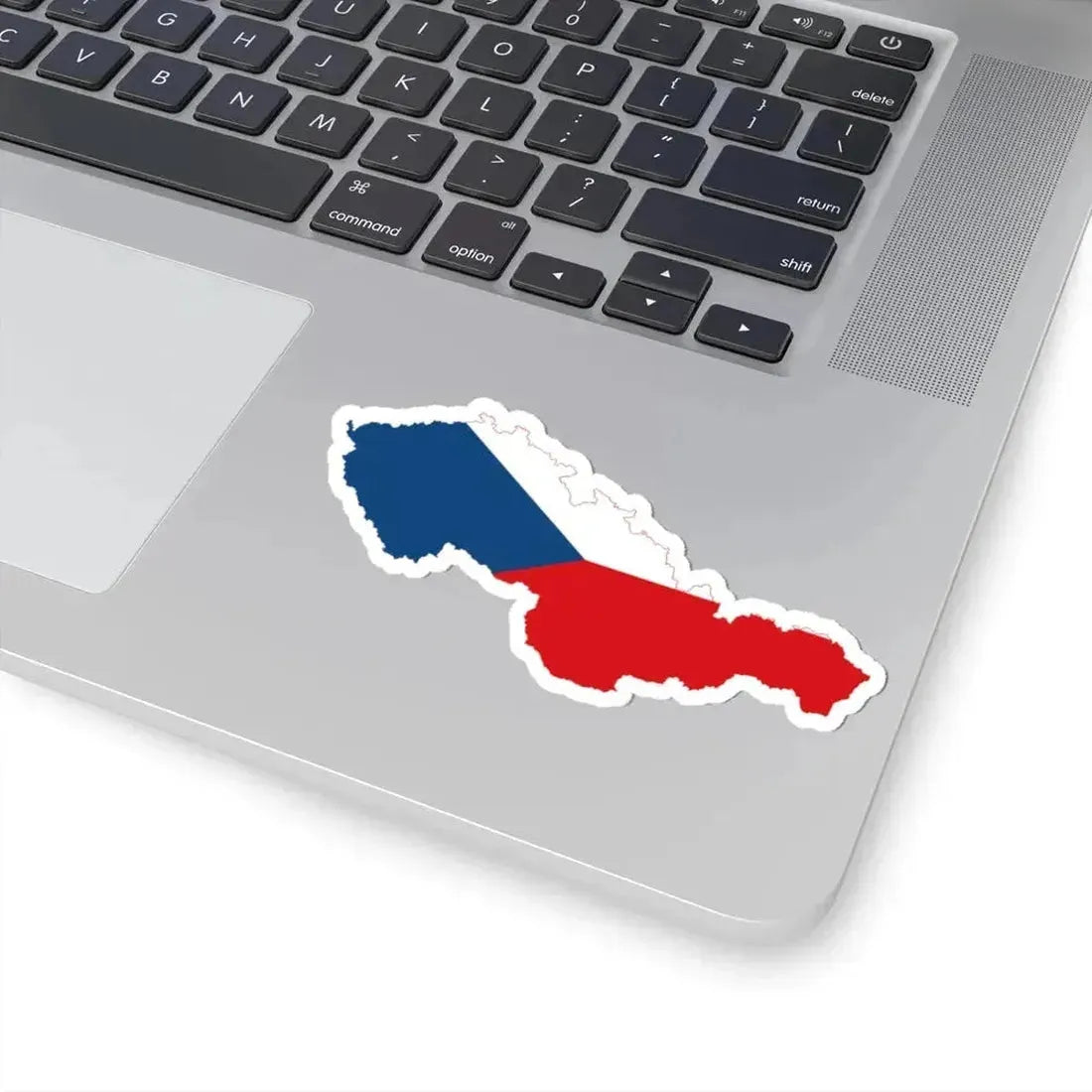 Flag-map of Czechoslovakia (Czech Republic) STICKER Vinyl Kiss-Cut Decal - The Sticker Space