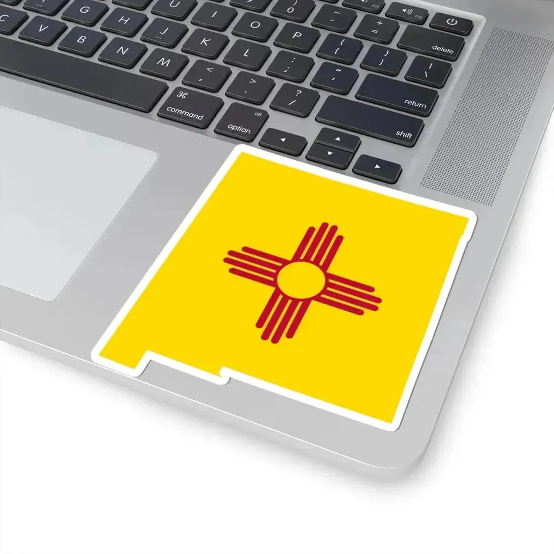 Flag-map of New Mexico (United States) STICKER Vinyl Kiss-Cut Decal - The Sticker Space