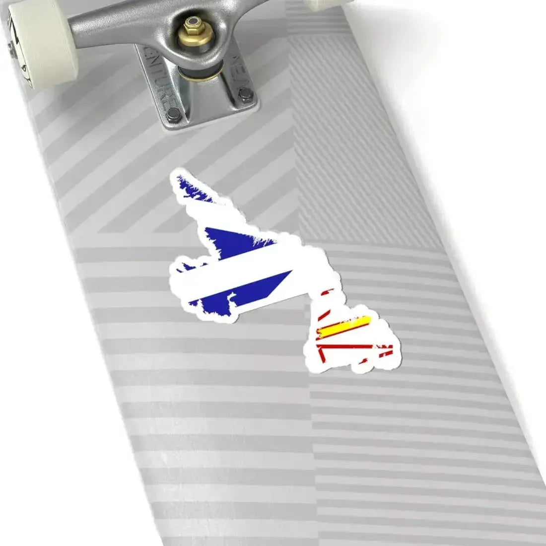 Flag-map of Newfoundland and Labrador (Canada) STICKER Vinyl Kiss-Cut Decal - The Sticker Space