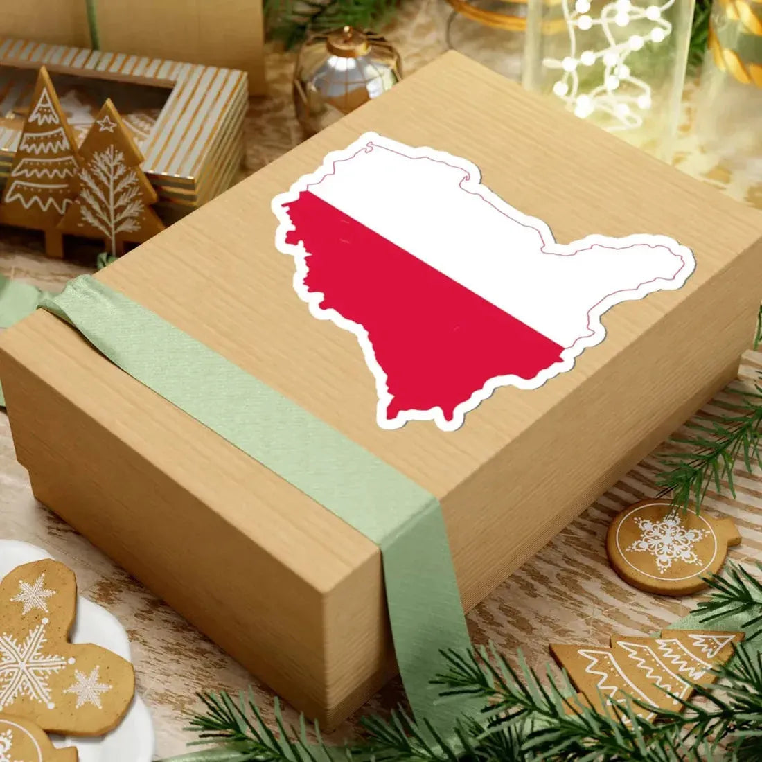 Flag map of Poland Irredentist (Poland) STICKER Vinyl Kiss-Cut Decal - The Sticker Space