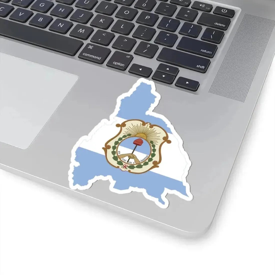 Flag-map of San Juan Province (Argentina) STICKER Vinyl Kiss-Cut Decal - The Sticker Space