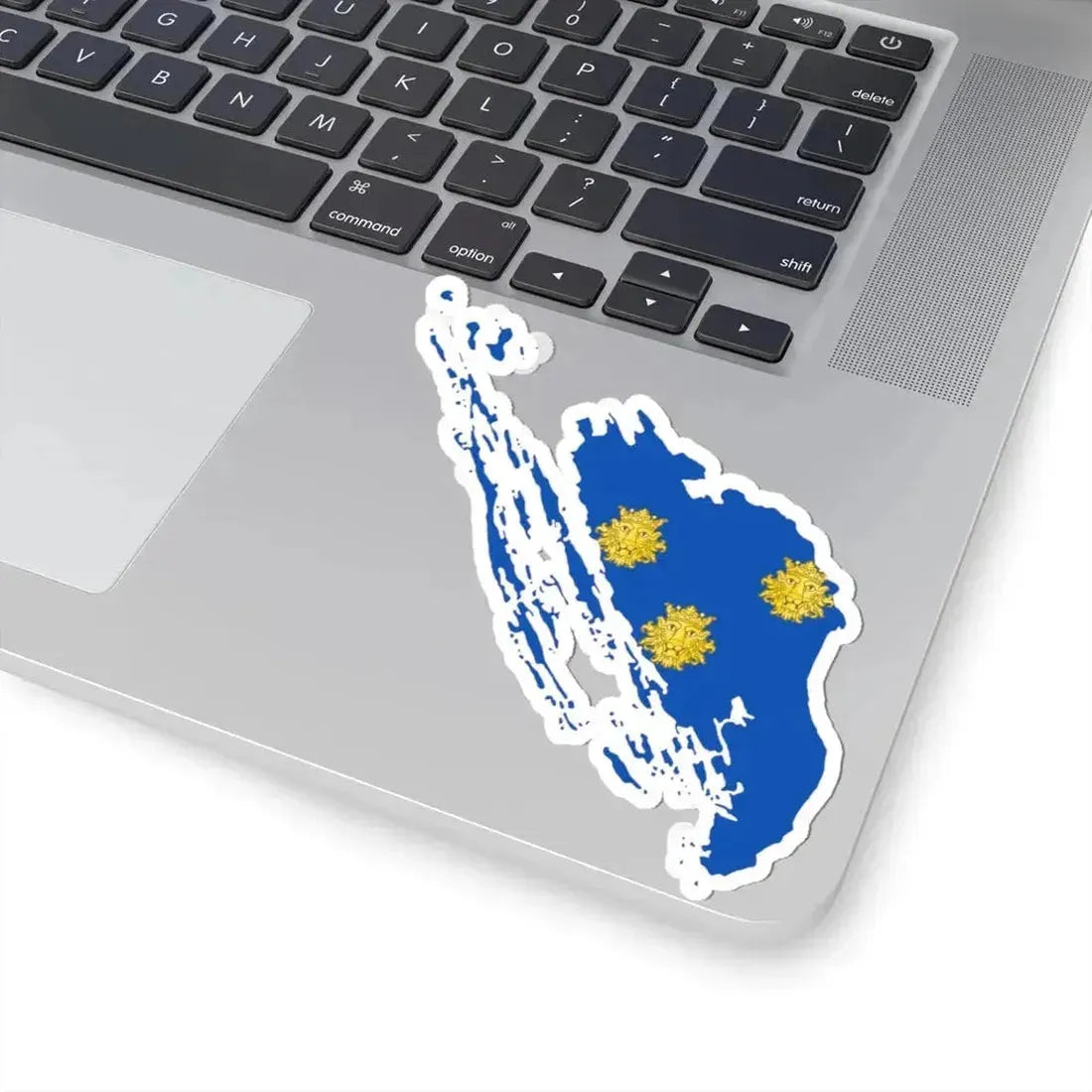 Flag map of the Province of Zara (Croatia) STICKER Vinyl Kiss-Cut Decal - The Sticker Space