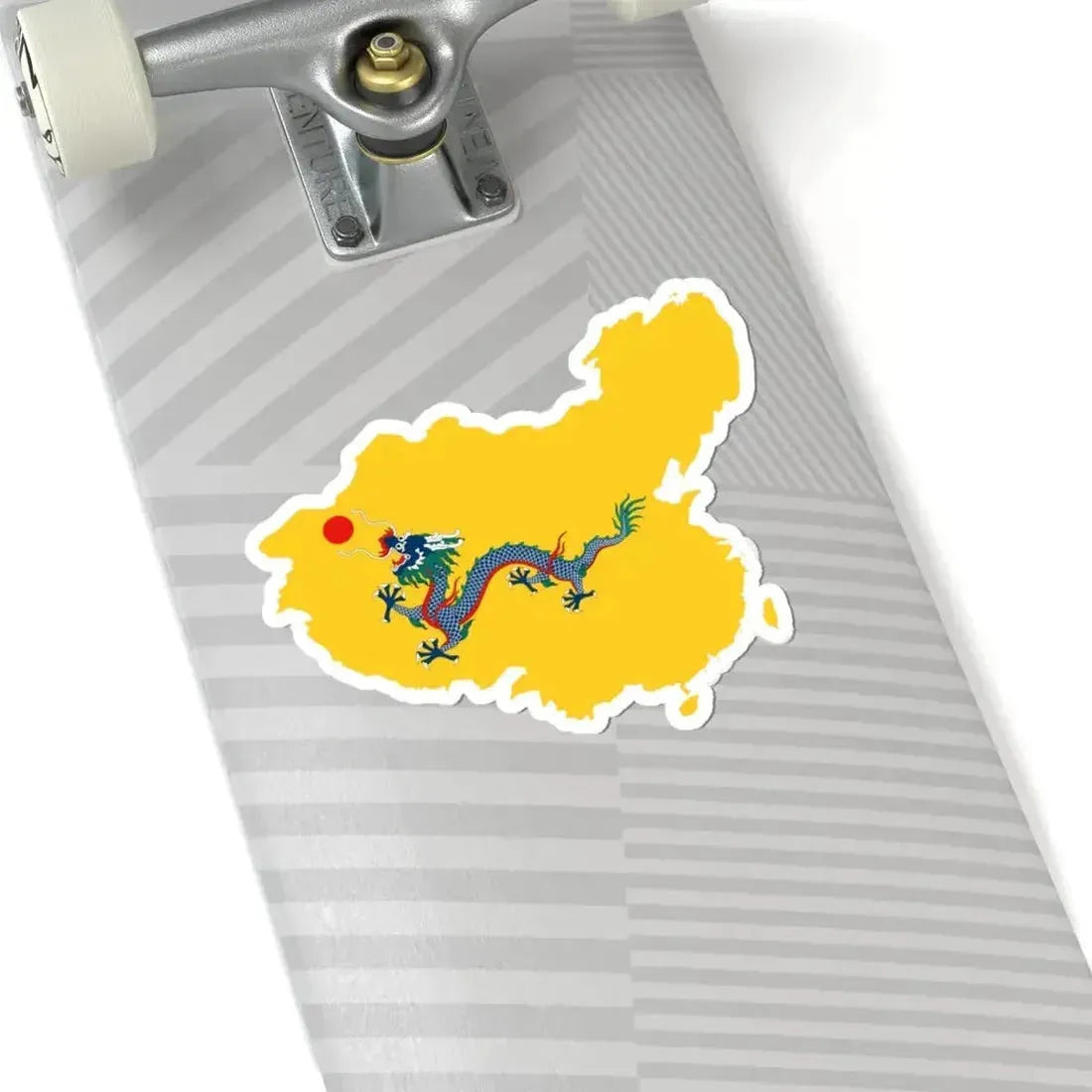 Flag map of the Qing dynasty 1820 (China) STICKER Vinyl Kiss-Cut Decal - The Sticker Space