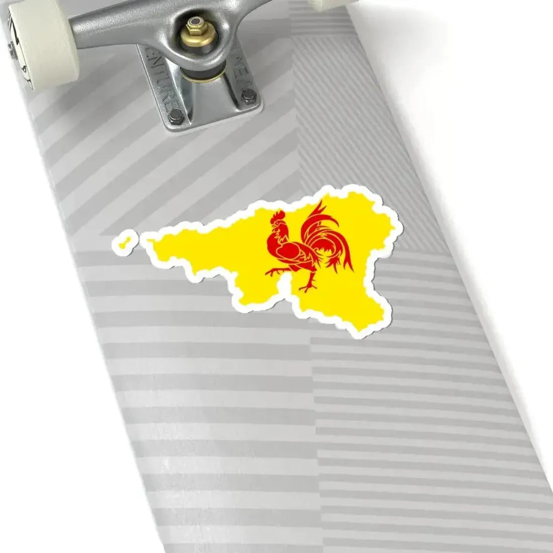 Flag map of the Region of Wallonia (Belgium) STICKER Vinyl Kiss-Cut Decal - The Sticker Space