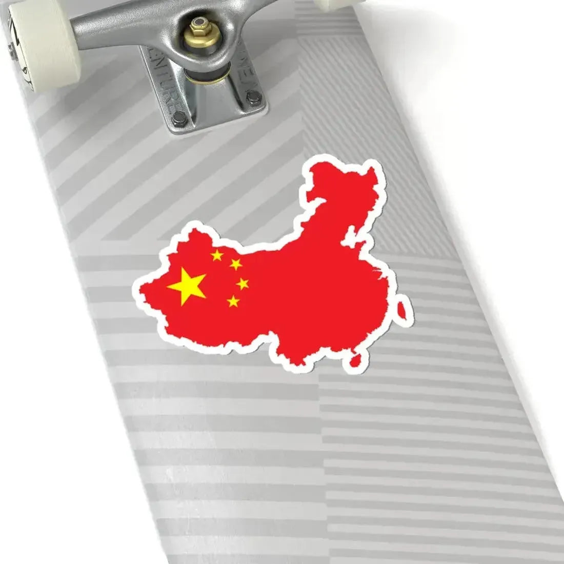 Flag map of Unified China Peoples Republic of China (China) STICKER Vinyl Kiss-Cut Decal - The Sticker Space