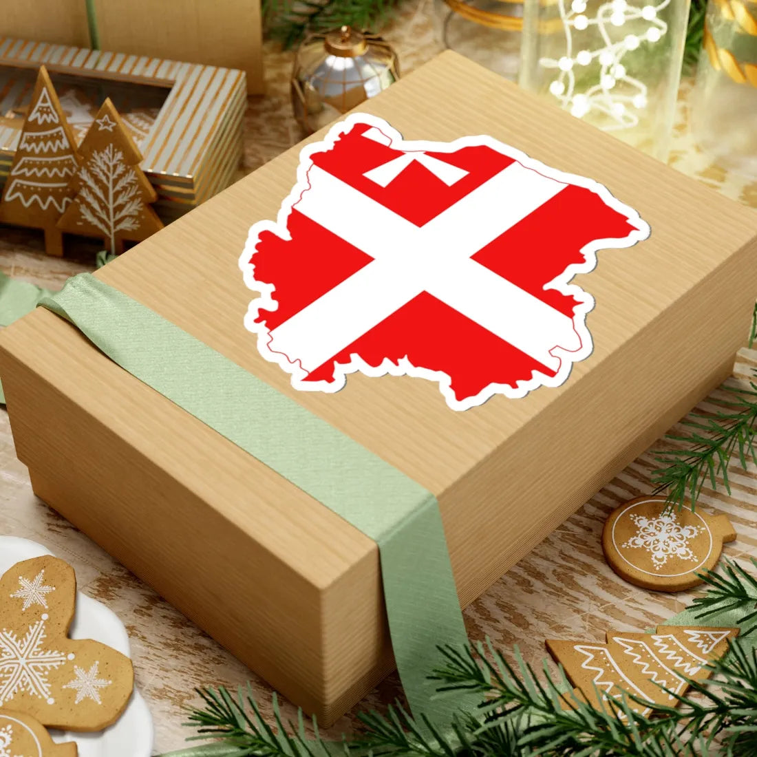 Flag-map of Volyn Oblast (Ukraine) STICKER Vinyl Kiss-Cut Decal - The Sticker Space