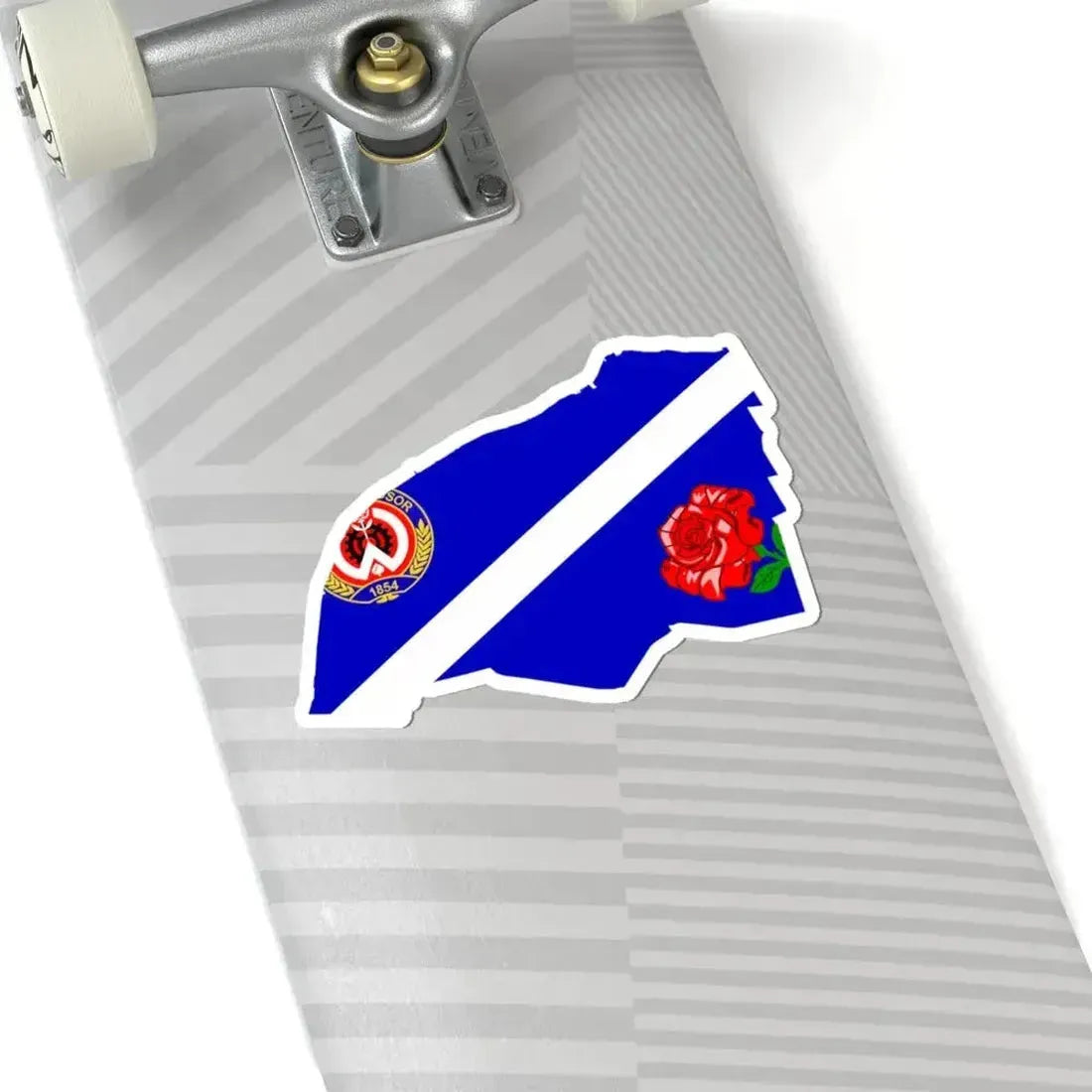 Flag-map of Windsor (Canada) STICKER Vinyl Kiss-Cut Decal - The Sticker Space