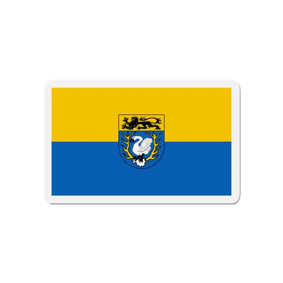 Flag of Aachen Germany - Refrigerator Magnet 3 Inch - The Sticker Space