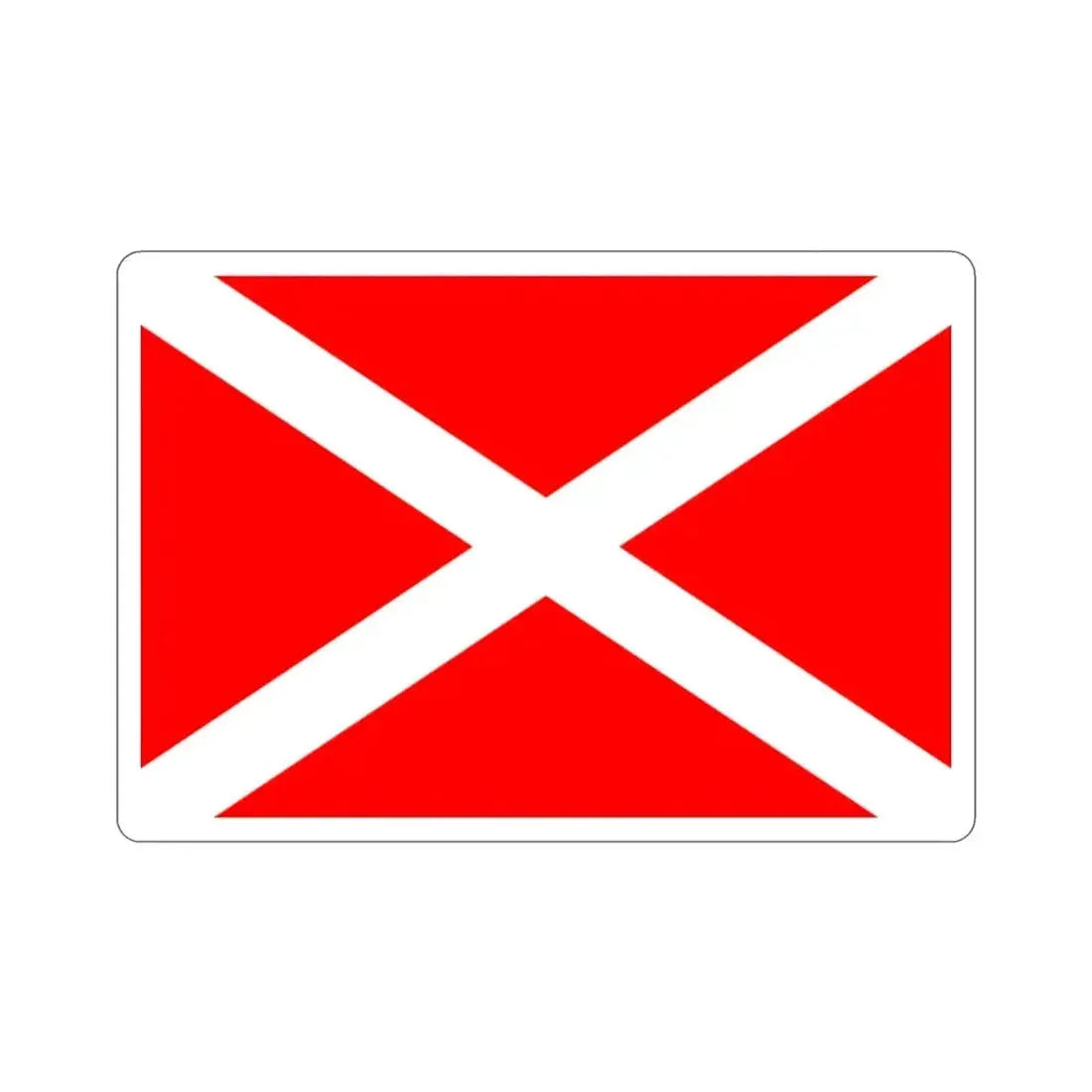 Flag of Żabbar Malta STICKER Vinyl Die-Cut Decal - The Sticker Space