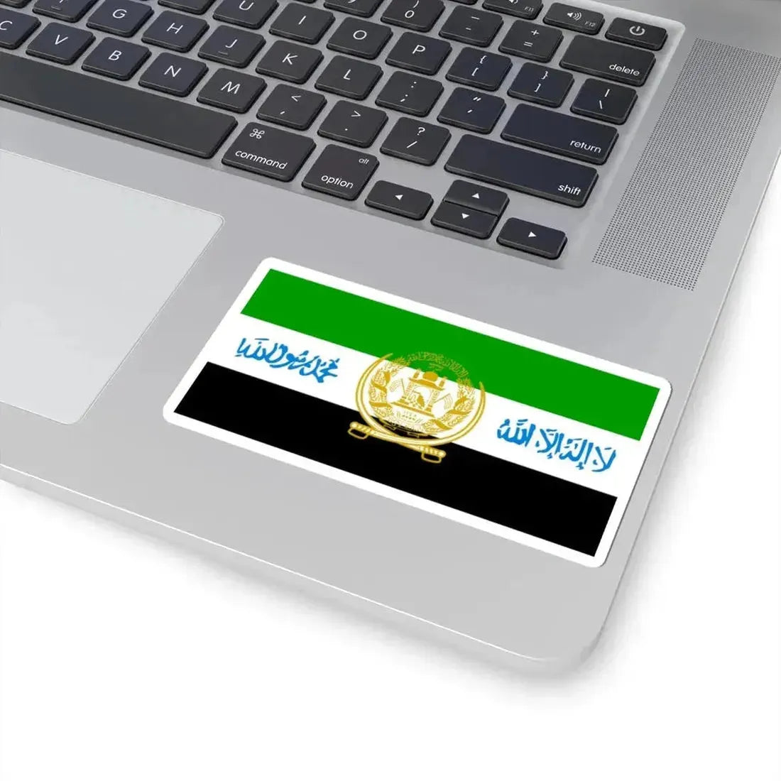 Flag of Afghanistan 2001-2002 (Afghanistan) STICKER Vinyl Kiss-Cut Decal - The Sticker Space