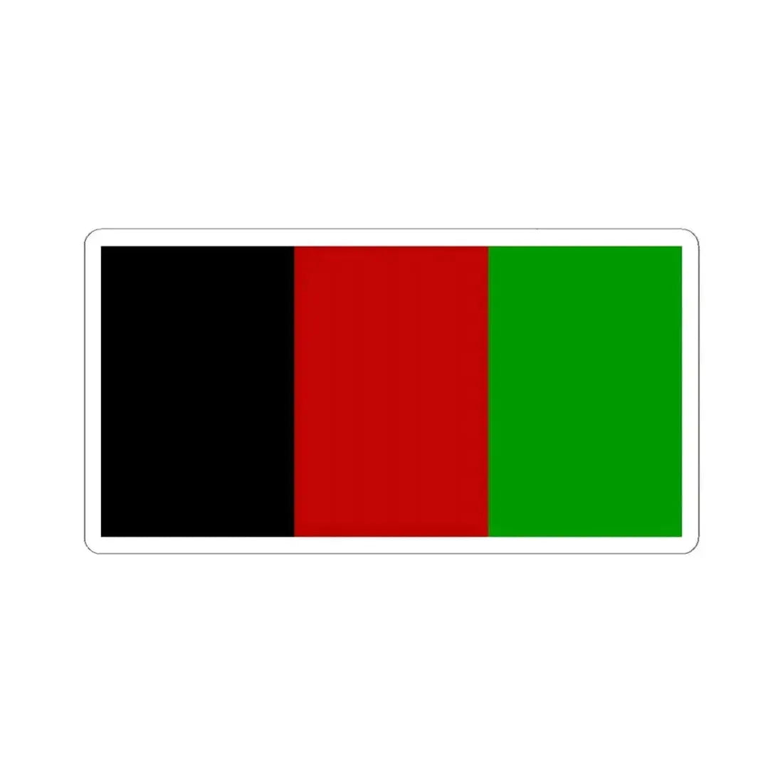 Flag of Afghanistan 2002-2004 variant without arms (Afghanistan) STICKER Vinyl Kiss-Cut Decal - The Sticker Space