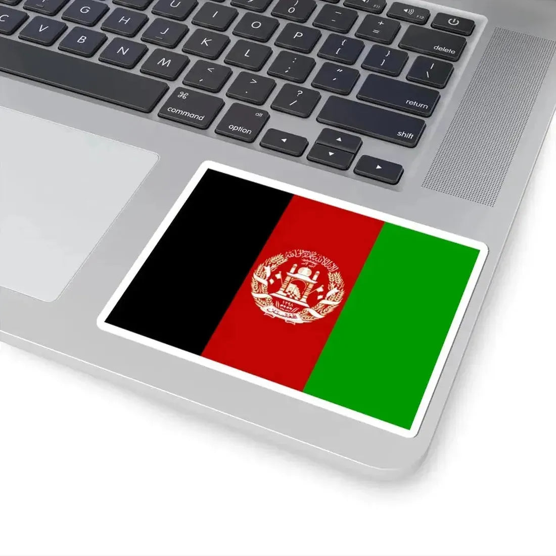 Flag of Afghanistan 2004-2021 unofficial variation (Afghanistan) STICKER Vinyl Kiss-Cut Decal - The Sticker Space
