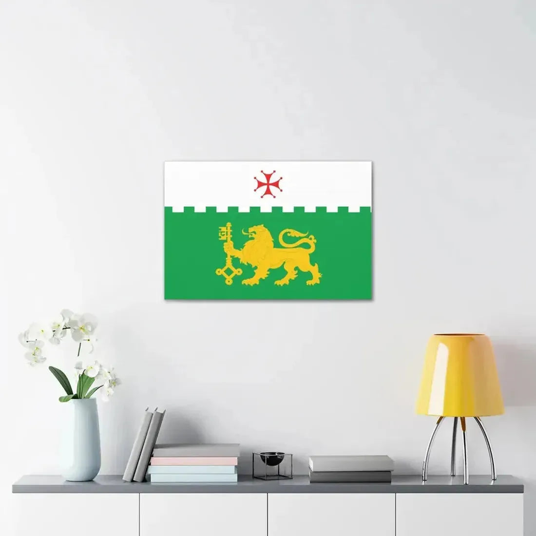 Flag of Akhaltsikhe Georgia - Canvas Wall Art - The Sticker Space