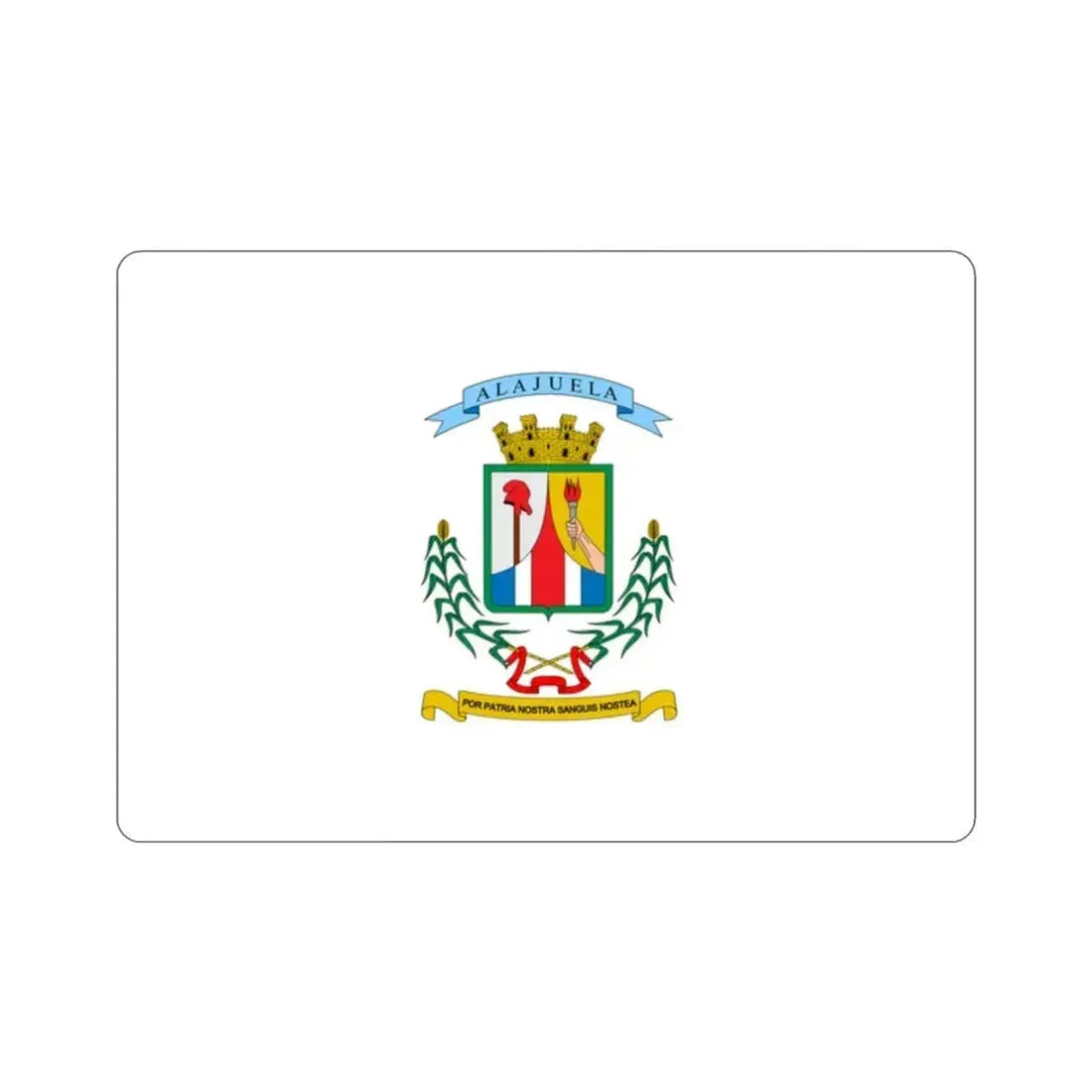 Flag of Alajuela Province Costa Rica STICKER Vinyl Die-Cut Decal - The Sticker Space