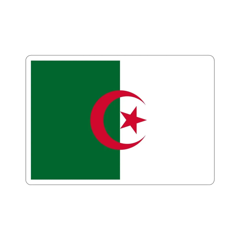 Flag of Algeria STICKER Vinyl Die-Cut Decal - The Sticker Space