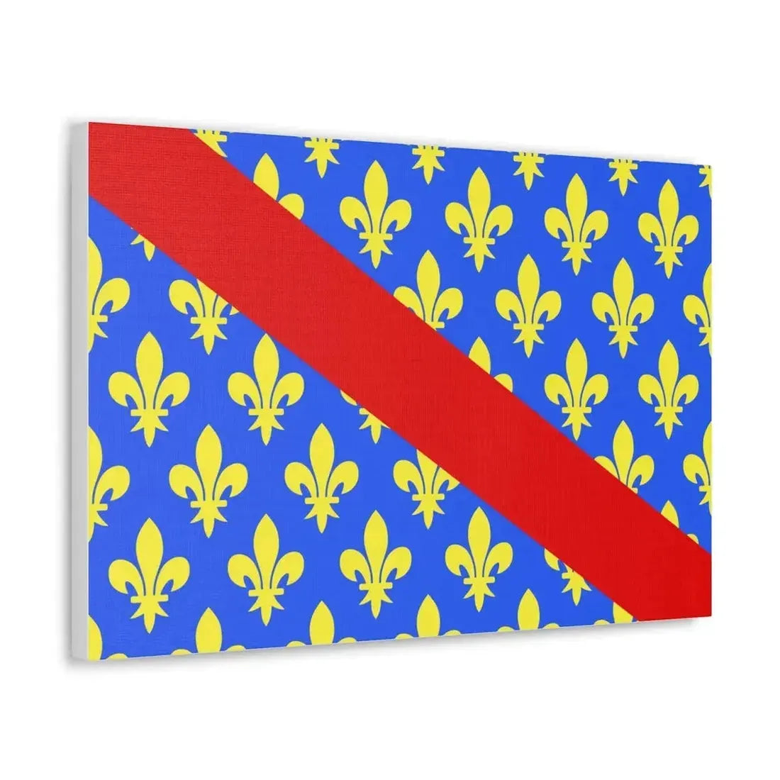 Flag of Allier France 2 - Canvas Wall Art - The Sticker Space