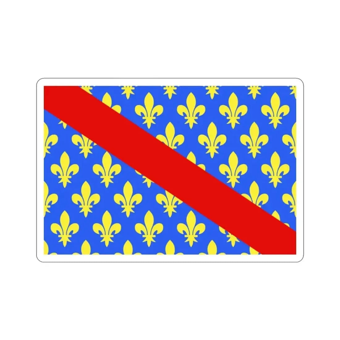 Flag of Allier France 2 STICKER Vinyl Die-Cut Decal - The Sticker Space
