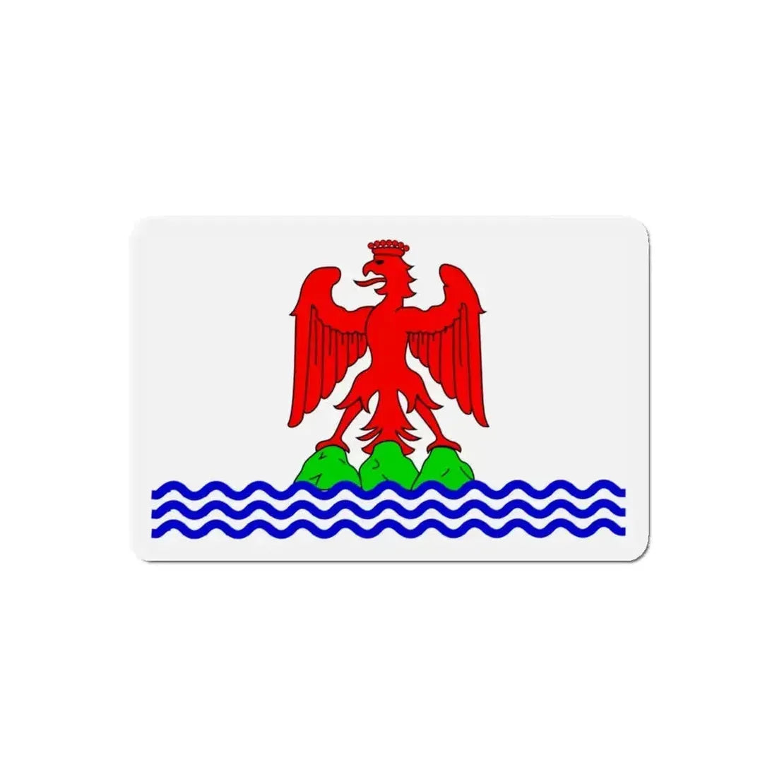 Flag of Alpes Maritimes France 2 - Refrigerator Magnet - The Sticker Space