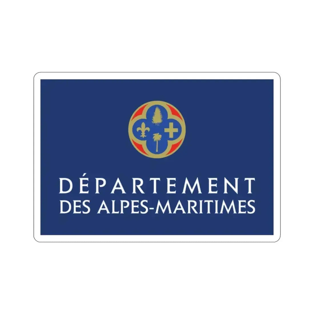 Flag of Alpes Maritimes France STICKER Vinyl Die-Cut Decal - The Sticker Space
