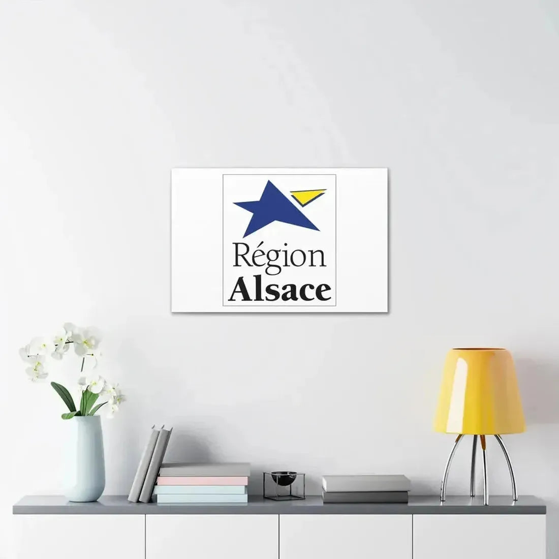 Flag of Alsace France 2 - Canvas Wall Art - The Sticker Space