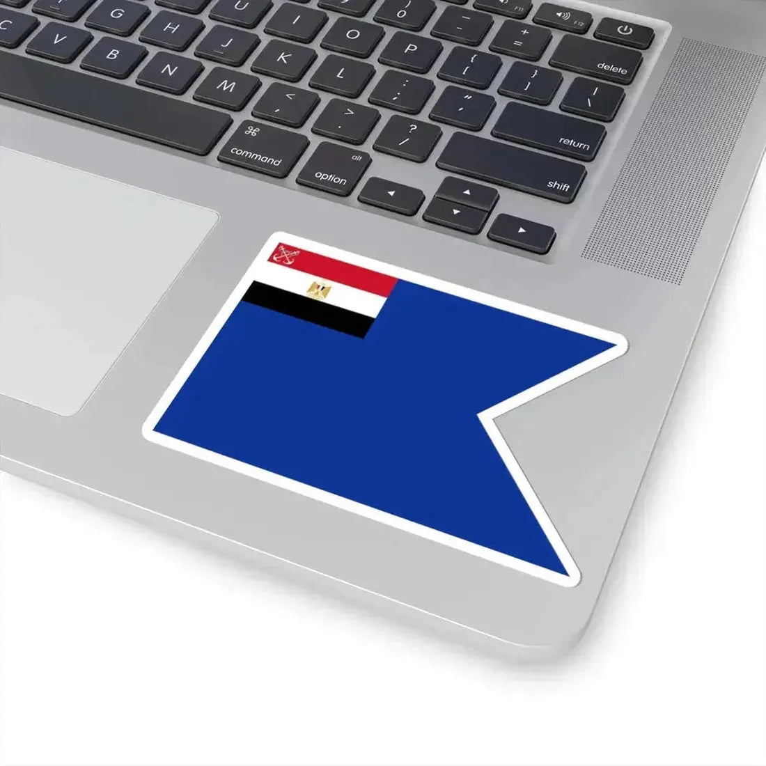 Flag of an Egyptian Navy rear admiral (Egypt) STICKER Vinyl Kiss-Cut Decal - The Sticker Space