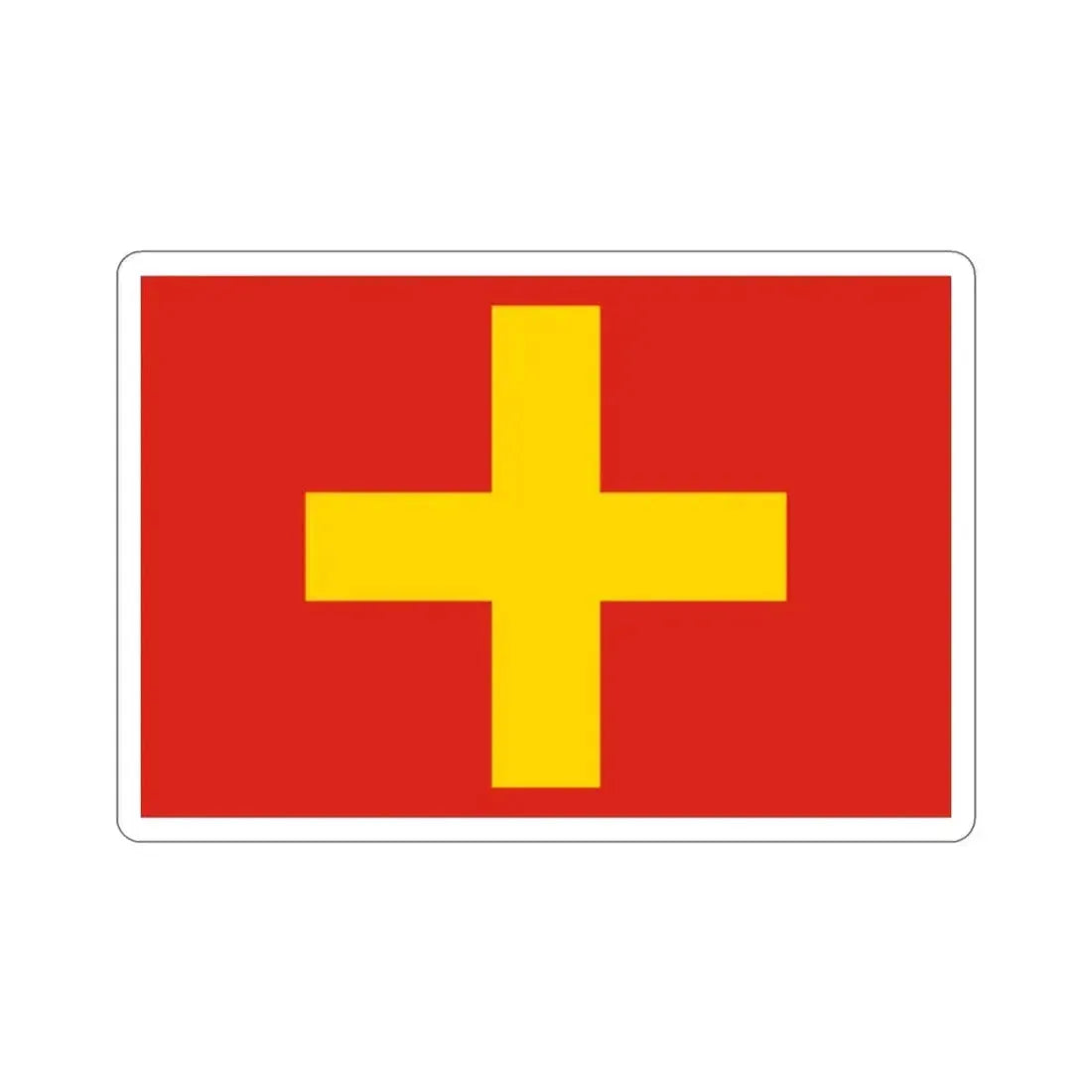 Flag of Ancona Italy STICKER Vinyl Die-Cut Decal - The Sticker Space