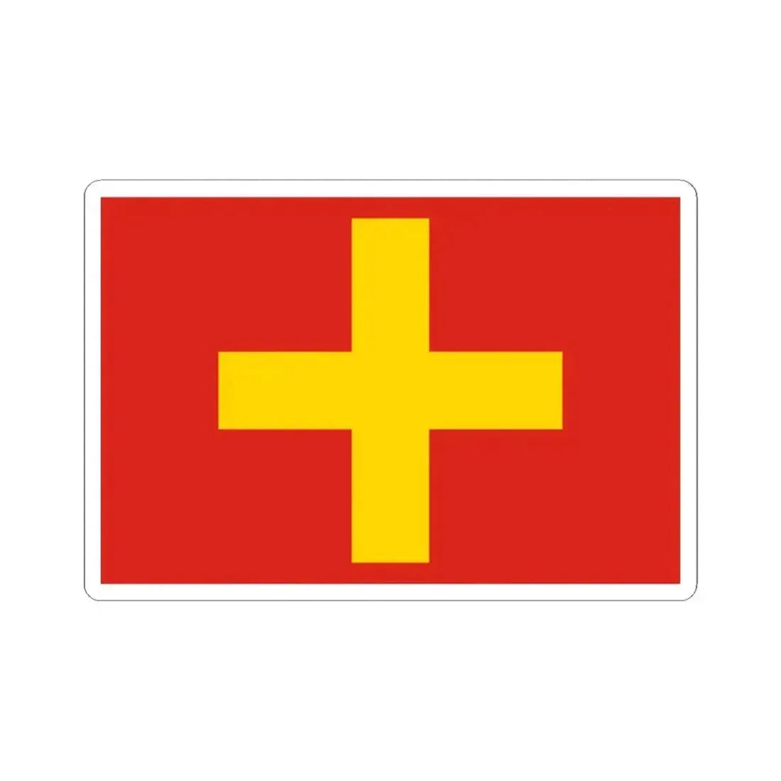 Flag of Ancona Italy - STICKER Vinyl Kiss-Cut Decal - The Sticker Space