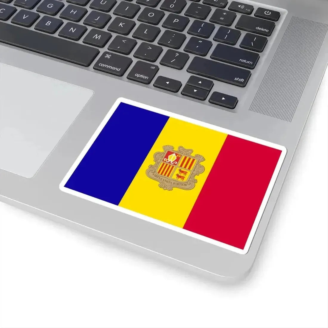 Flag of Andorra (Andorra) STICKER Vinyl Kiss-Cut Decal - The Sticker Space