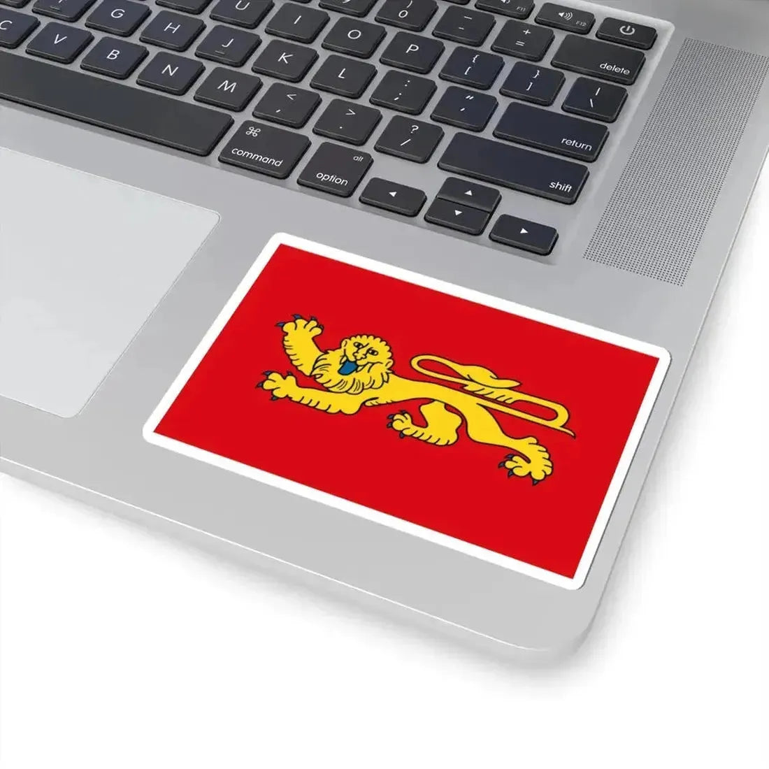 Flag of Aquitaine (Belgium) STICKER Vinyl Kiss-Cut Decal - The Sticker Space