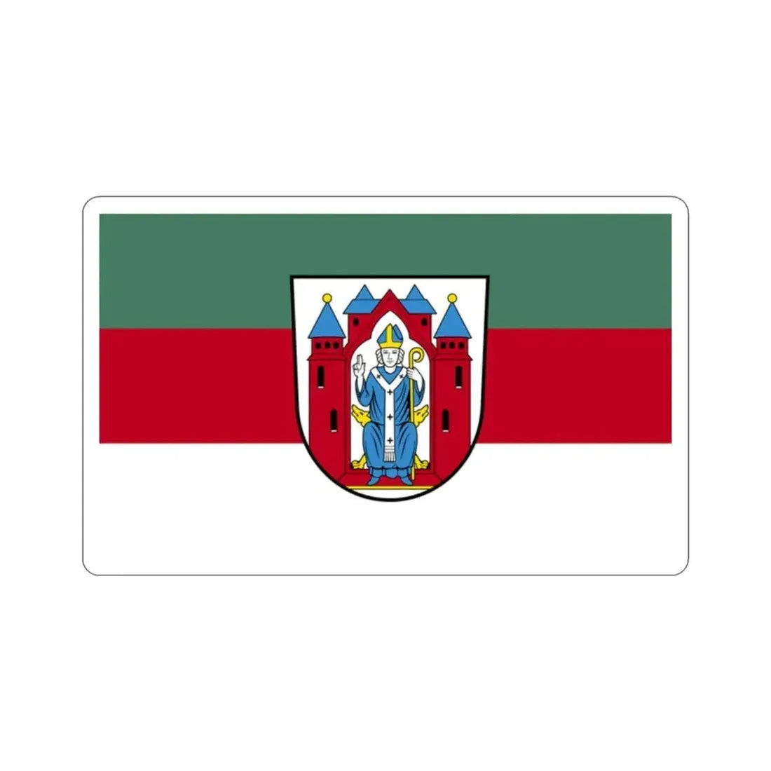 Flag of Aschaffenburg 2 Germany STICKER Vinyl Die-Cut Decal - The Sticker Space