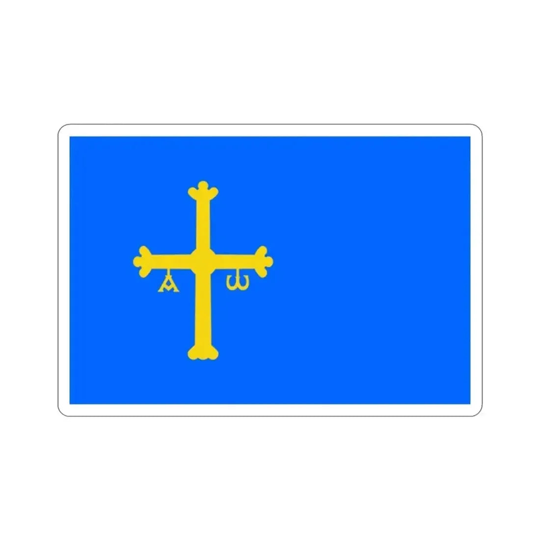 Flag of Asturias Spain STICKER Vinyl Die-Cut Decal - The Sticker Space