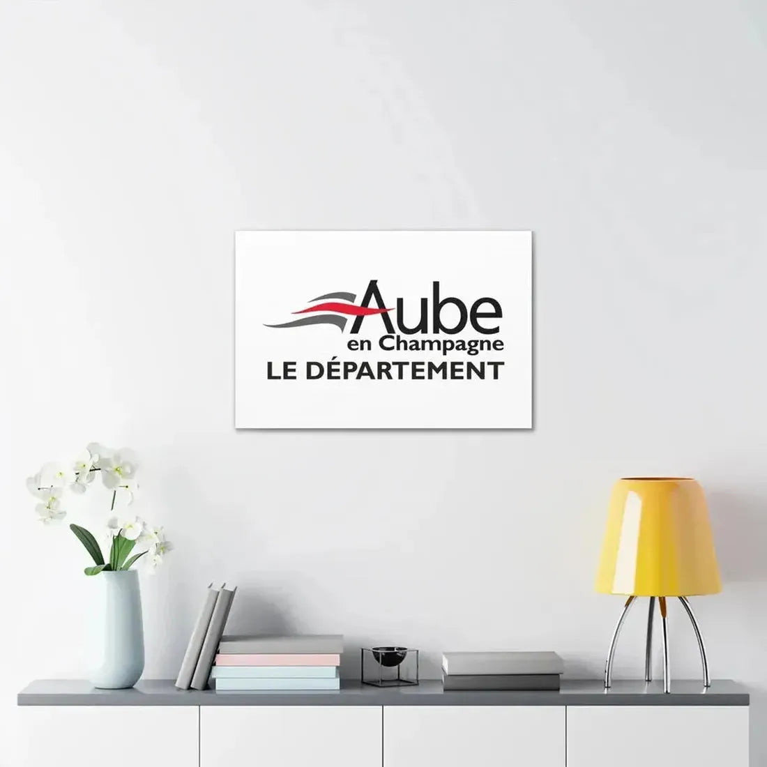Flag of Aube France - Canvas Wall Art - The Sticker Space