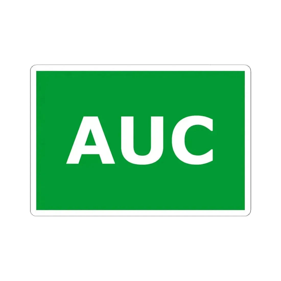 Flag of AUC (Colombia) STICKER Vinyl Kiss-Cut Decal 6 Inch White - The Sticker Space