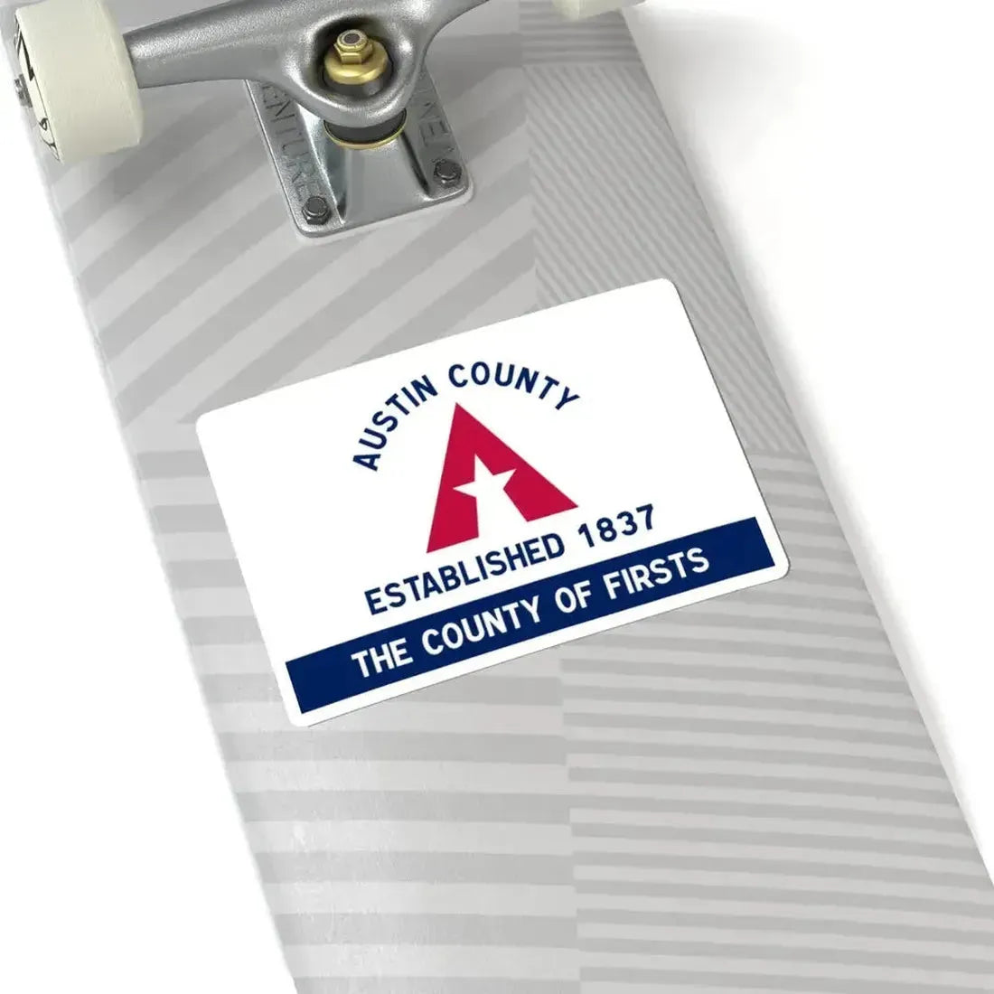 Flag of Austin County Texas (United States) STICKER Vinyl Kiss-Cut Decal - The Sticker Space