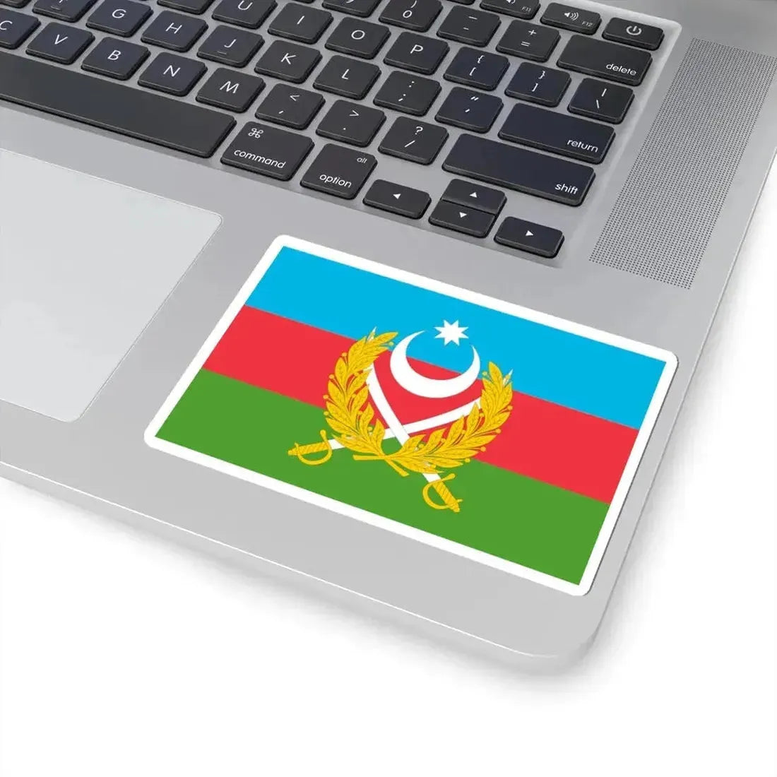 Flag of Azerbaijani Land Forces (Azerbaijan) STICKER Vinyl Kiss-Cut Decal - The Sticker Space