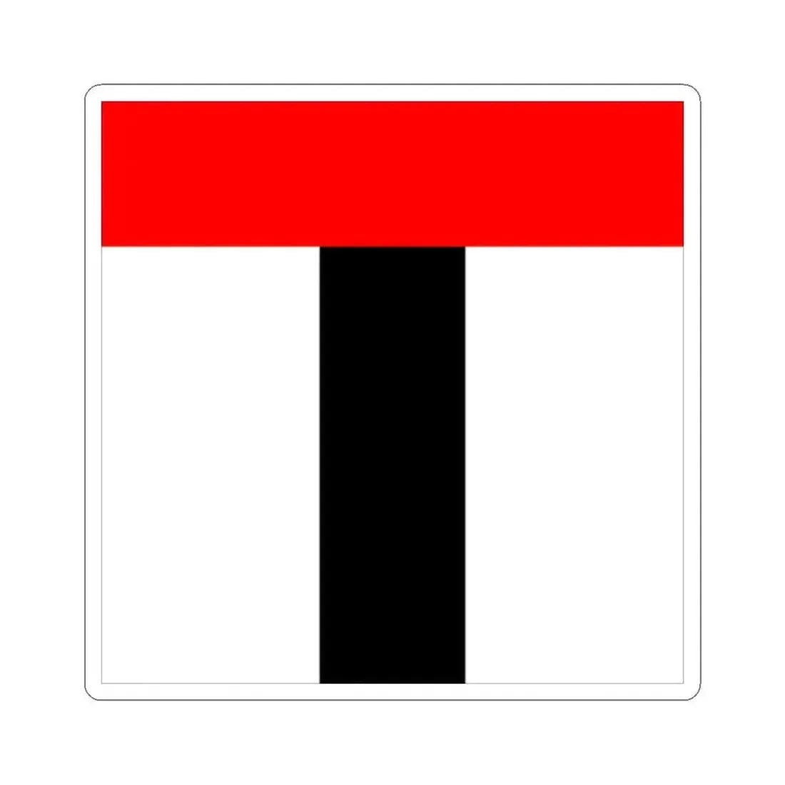 Flag of Baden Switzerland - STICKER Vinyl Kiss-Cut Decal - The Sticker Space