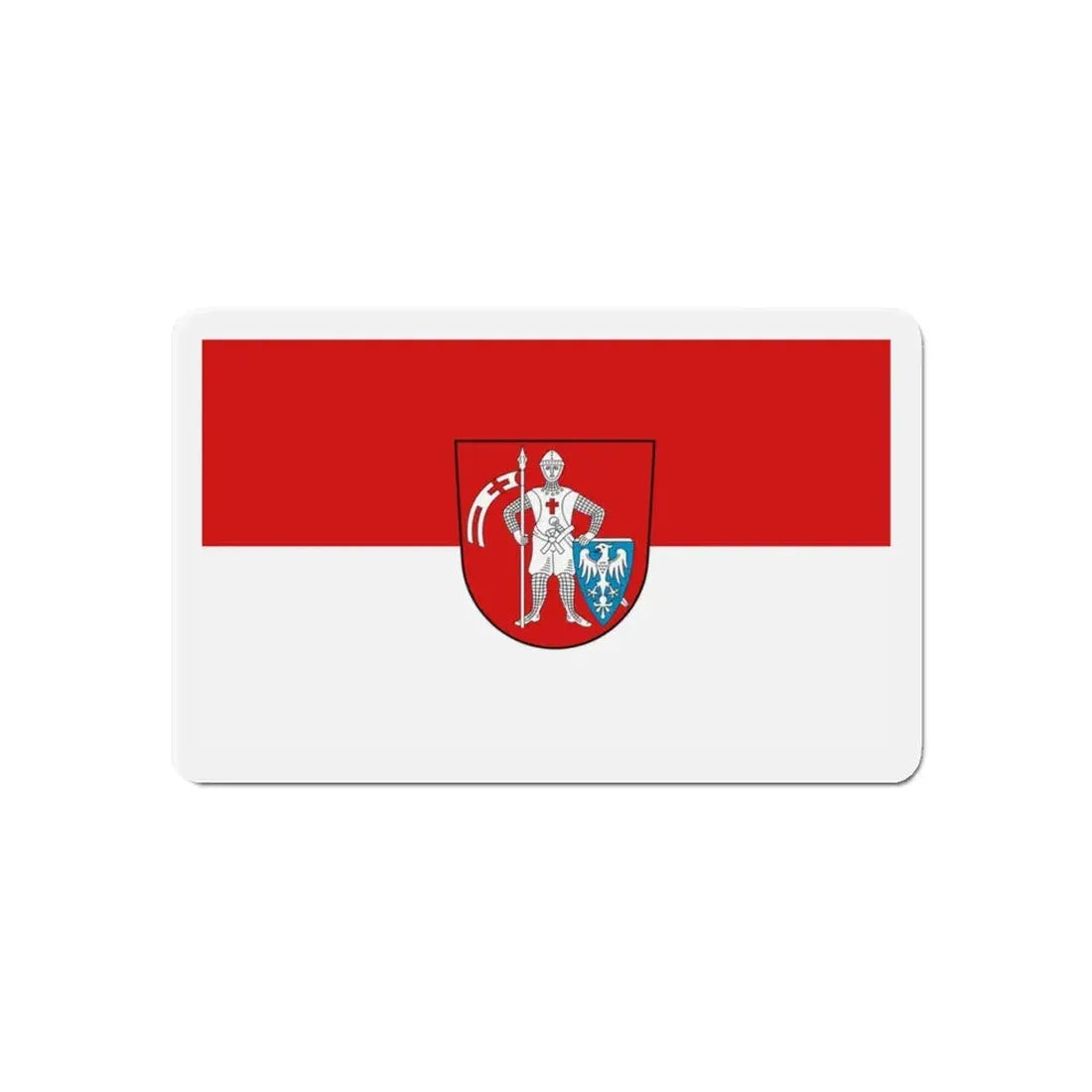 Flag of Bamberg 2 Germany - Refrigerator Magnet 6 Inch - The Sticker Space