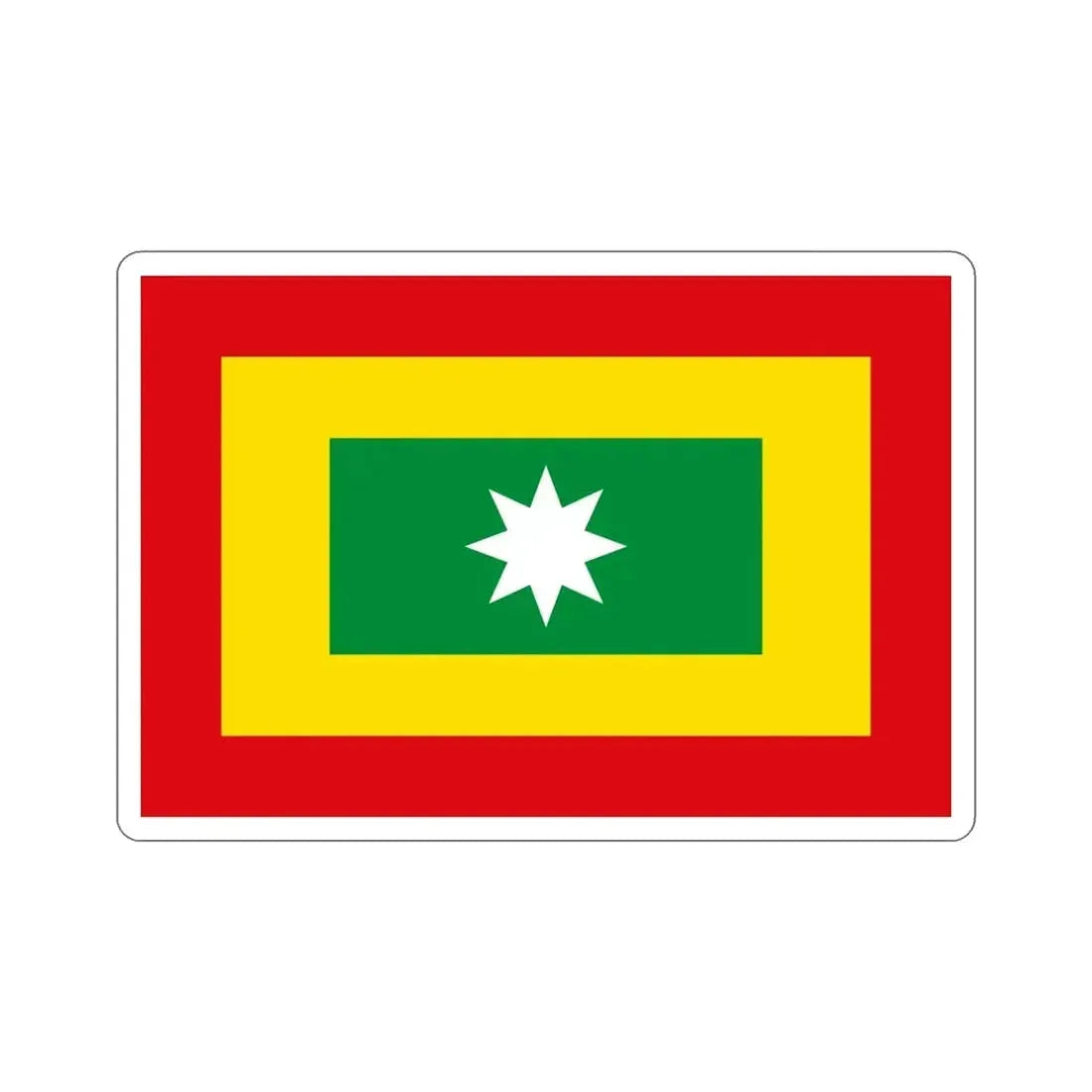 Flag of Barranquilla Atlántico Colombia STICKER Vinyl Die-Cut Decal - The Sticker Space