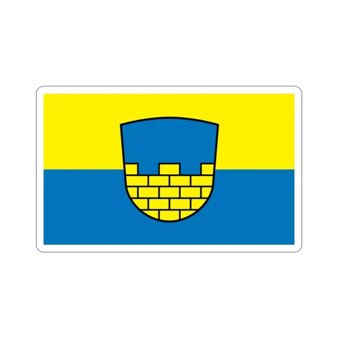 Flag of Bautzen Germany STICKER Vinyl Die-Cut Decal - The Sticker Space