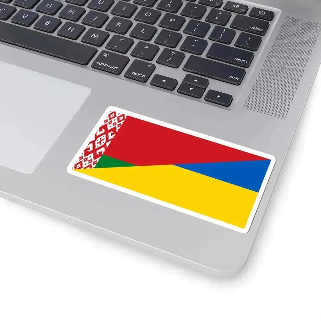 Flag of Belarus and Ukraine (Belarus) STICKER Vinyl Kiss-Cut Decal - The Sticker Space