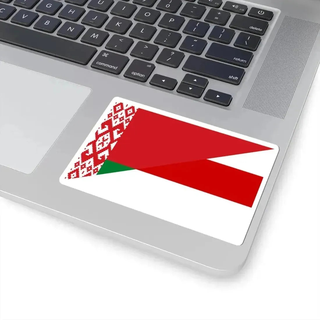 Flag of Belarus and white-red-white flag (Belarus) STICKER Vinyl Kiss-Cut Decal - The Sticker Space