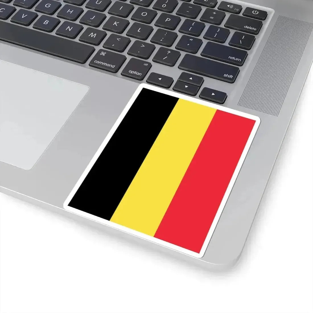 Flag of Belgium at the Royal palaces (Belgium) STICKER Vinyl Kiss-Cut Decal - The Sticker Space