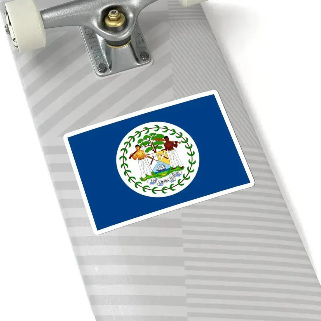 Flag of Belize 1950-1981 (Belize) STICKER Vinyl Kiss-Cut Decal - The Sticker Space