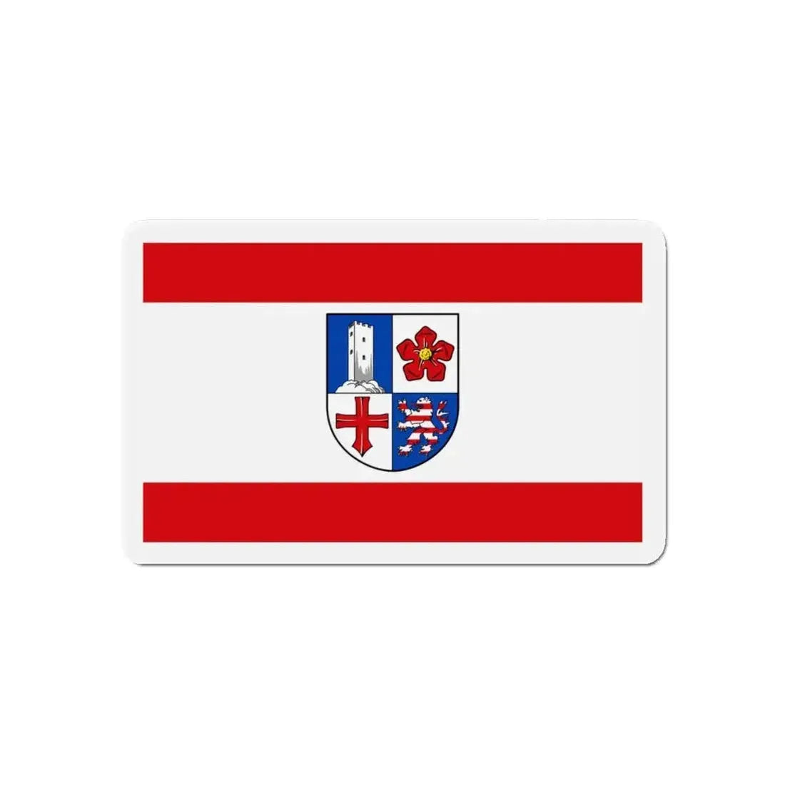 Flag of Bergstrasse Germany - Refrigerator Magnet - The Sticker Space